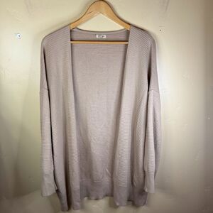 River Island Womens Oversized Ribbed Knit Cardigan Size‎ 12 Classic Preppy